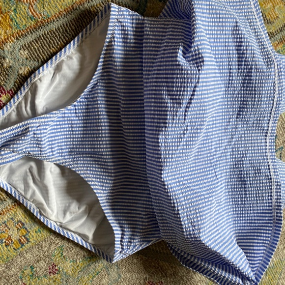 J. Crew Seersucker Swim Dress Size Small - Picture 7 of 7